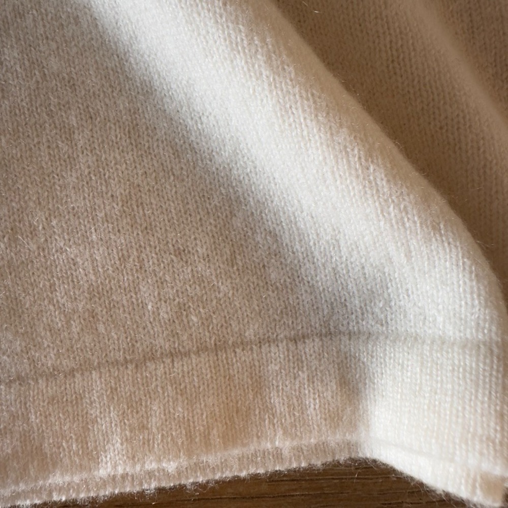 J Mclaughlin 100% Cashmere Wool Crew Neck Pullover Knit Sweater-Ivory-Size Small - Picture 13 of 13